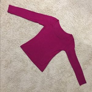 Pink long sleeve top